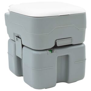 vidaXL Camping Toilet Grijs 41,5 x 36,5 x 42 cm