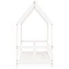 vidaXL Kinderbedframe 70x140 cm massief grenenhout wit