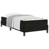 vidaXL Boxspringbed met matras Zwart 100 x 210 cm Stof