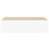 vidaXL Wandladekast eiken en wit 40x23,5x10 cm MDF