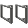 vidaXL Salontafelpoten 2 st T-vormig 60x25x(42-43) cm staal antraciet