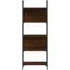 vidaXL Boekenkast 155,5x24x166,5 cm bewerkt hout bruin eikenkleur