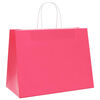 vidaXL Papieren zakken 50 st met hengsels 32x17x25 cm roze