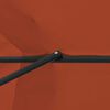 vidaXL Tuinparasol Terracotta 395 x 395 x 245 cm Polyester en staal