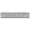vidaXL Bedlades met lade Beton Grijs 90 x 36,5 x 16,5 cm Bewerkt hout
