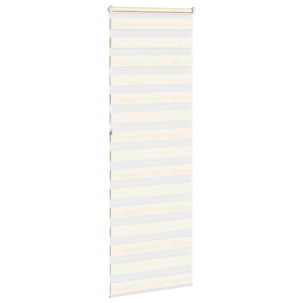 vidaXL Zebra rolgordijn 85x230 cm stofbreedte 80,9 cm marmerbeige