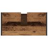 vidaXL Badkamermeubelset met lade met plank Oudhout Bewerkt hout