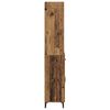 vidaXL Hoge kast met lade Oud Hout 69,5 x 34 x 180 cm Bewerkt hout
