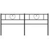 vidaXL Hoofdbord 180 cm metaal zwart