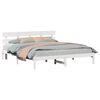 vidaXL Bedframe met hoofdeinde Wit 180 x 200 cm Massief grenenhout