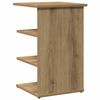 vidaXL Dressoir 35x35x55 cm bewerkt hout artisanaal eikenkleur