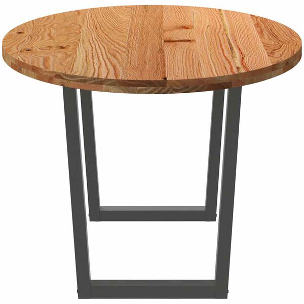 vidaXL Eettafel 200x100x74 cm ovaal massief eikenhout lichtbruin