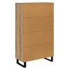 vidaXL Highboard Artisan Eiken 69,5 x 31 x 115 cm Bewerkt hout