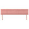 vidaXL Hoofdborden 160x5x78/88 cm fluweel roze