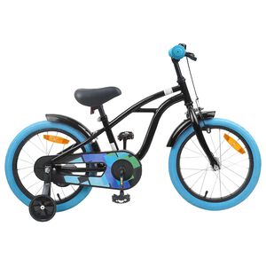 vidaXL Kinderfiets 16 Inch voor 4-6 jaar oud Zwart