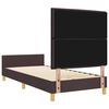vidaXL Bedframe met hoofdeinde Donkerbruin 80 x 200 cm Stof