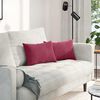 vidaXL Sofa Kussens 2 stuks Wijnrood 50 x 30 cm Cordstof