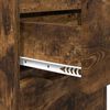 vidaXL Nachtkastjes 2 pcs Gerookt eiken 40 x 30 x 467 cm Bewerkt hout
