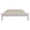 vidaXL Bedframe massief grenenhout wit 90x200 cm