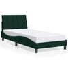 vidaXL Bedframe zonder matras "Hanko" 80x200 cm fluweel donkergroen