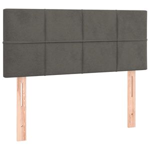 vidaXL Hoofdbord 90x5x78/88 cm fluweel donkergrijs