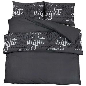 vidaXL Dekbedovertrekset 260x220 cm katoen zwart en wit