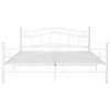 vidaXL Bedframe metaal wit 140x200 cm