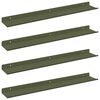 vidaXL Drijvende plank 4 pcs Olijf Groen 60 x 9 x 2,5 cm Staal