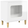 vidaXL Kattenhuis Glanzend Wit 51 x 30 x 52 cm Bewerkt hout