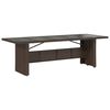 vidaXL 11-delige Bistroset met kussens poly rattan bruin