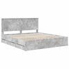 vidaXL Bedframe met lade Beton Grijs 180 x 200 cm Ingenieurshout