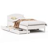 vidaXL Bedframe zonder matras massief grenenhout wit 75x190 cm