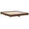 vidaXL Bedframe zonder matras 200x200 cm spaanplaat bruin eikenkleurig