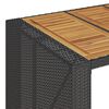 vidaXL 7-delige Tuinbarset met kussens poly rattan zwart