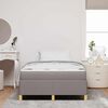 vidaXL Bedframe met matras Taupe 120 x 190 cm Stof
