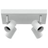 vidaXL Plafondspot met schijnwerpers Wit 26 x 26 x 11,5 cm Metaal