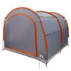 vidaXL Tent met dak Grijs en oranje 268 x 240 x 191 cm Polyester