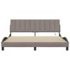 vidaXL Bedframe zonder matras "Hanko" stof taupe 180x200 cm