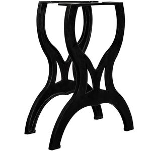 vidaXL Eettafelpoten 2 st X-frame gietijzer