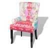 vidaXL Stoel met patchwork ontwerp stof
