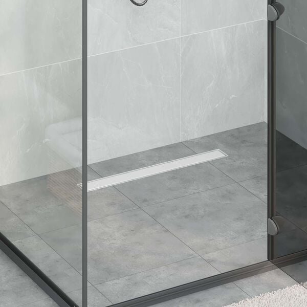 vidaXL Doucheafvoer 2-in-1 met 360&deg; Sifon Zilver 60 cm