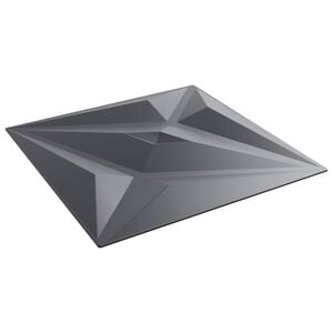 vidaXL Wandpanelen 12 st 50 x 50 cm Ster Grijs XPS Schuim
