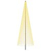 vidaXL LED Kerstboom 385 cm 1148 LED's Warmwit IJzer Zwart
