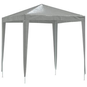 vidaXL Partytent 200 x 200 x 240 cm Lichtgrijs PE en staal