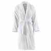 vidaXL Badjas unisex badstof S 100% katoen wit