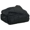 vidaXL Zomer Dekbed Zwart 200 x 220 cm Satijn en Microfiber