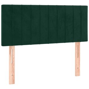 vidaXL Hoofdbord 100x5x78/88 cm fluweel donkergroen
