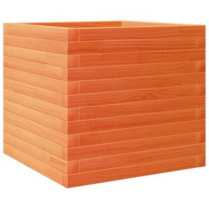 vidaXL Plantenbak 50x50x45,5 cm massief grenenhout wasbruin