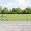 vidaXL Hecke met palen Groen 0.4 x 10 m Staal