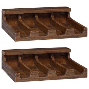 vidaXL Koffer Bruin 36 x 30 x 10 cm Massief Mahoniehout